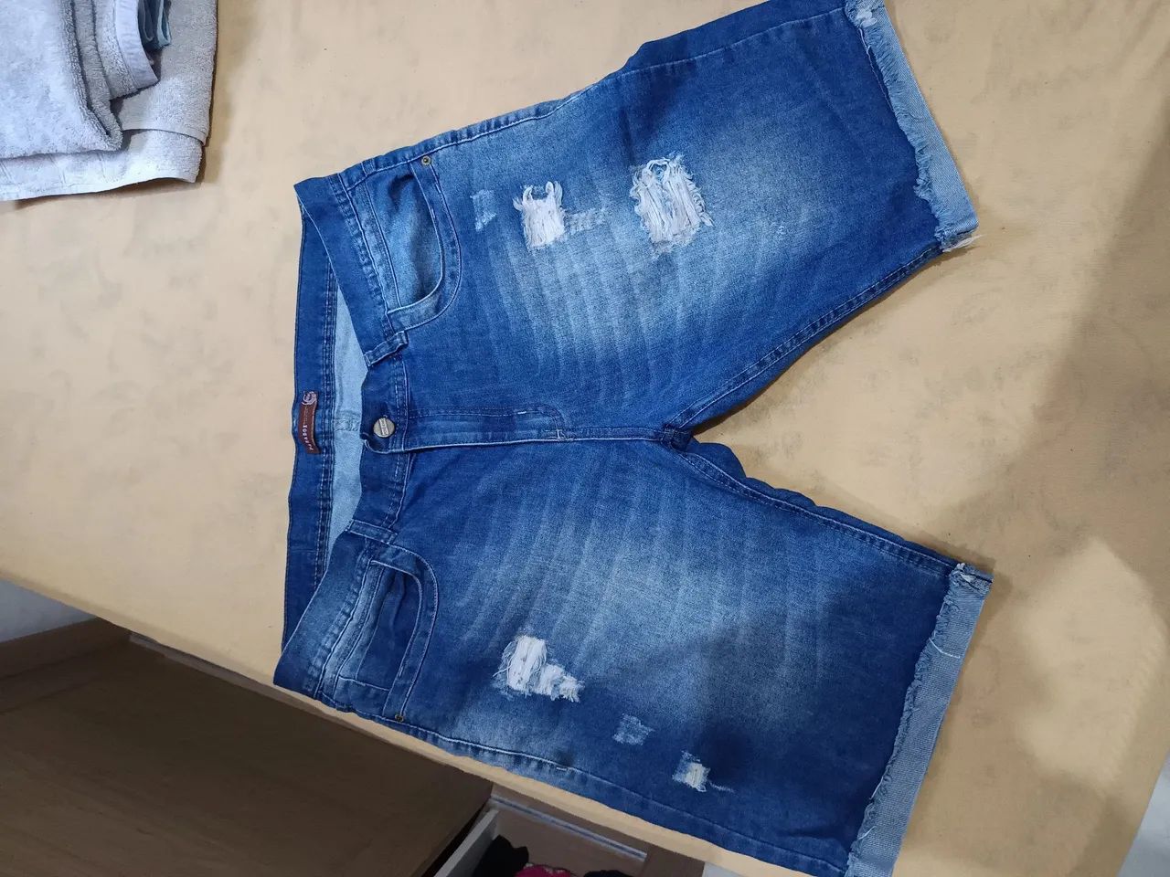 Bermuda jeans masculina 