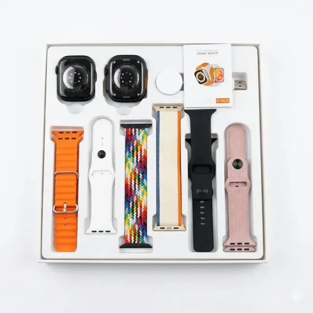 Relogio Smartwatch 2 em 1 C/6 Pulseiras - Pronta entrega - Foto 3