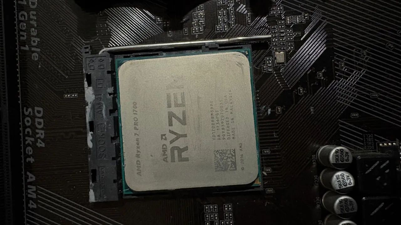 AMD Ryzen 7 1700 + gigabyte A320m ddr4 am4 suporte  - Foto 2