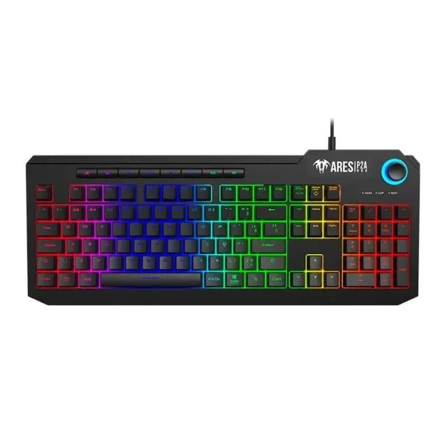 ENTREGA GRÁTIS - Teclado Gamer Gamdias ARES P2A, USB, RGB - NOVO