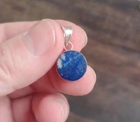 Colar Vintage Prata 925 e Lápis lazúli  - Foto 3