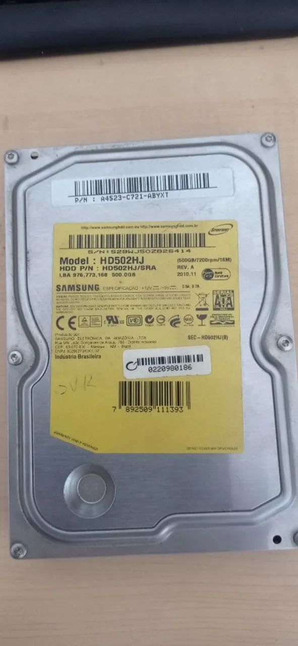 HD Hard Disk 500Gb para pc computador
