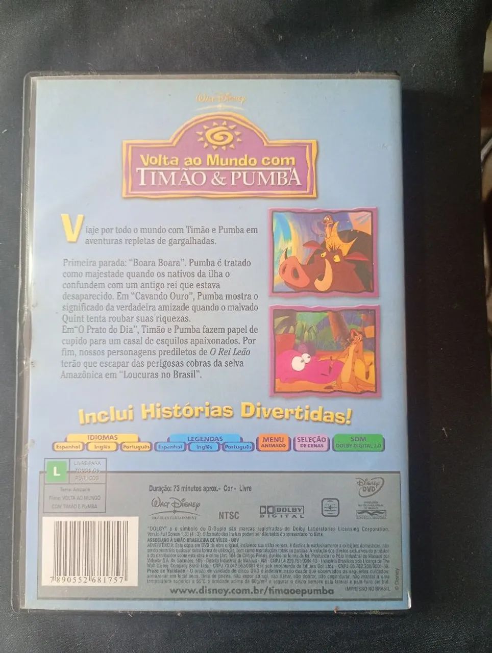 dvd Timão e Pumba original Disney - Foto 2