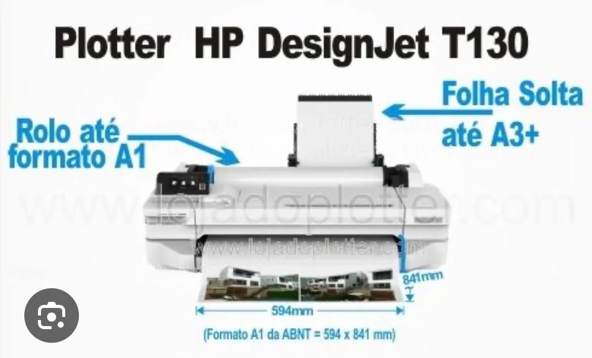 Impressora Plotter Hp Designjet T130 - Foto 5