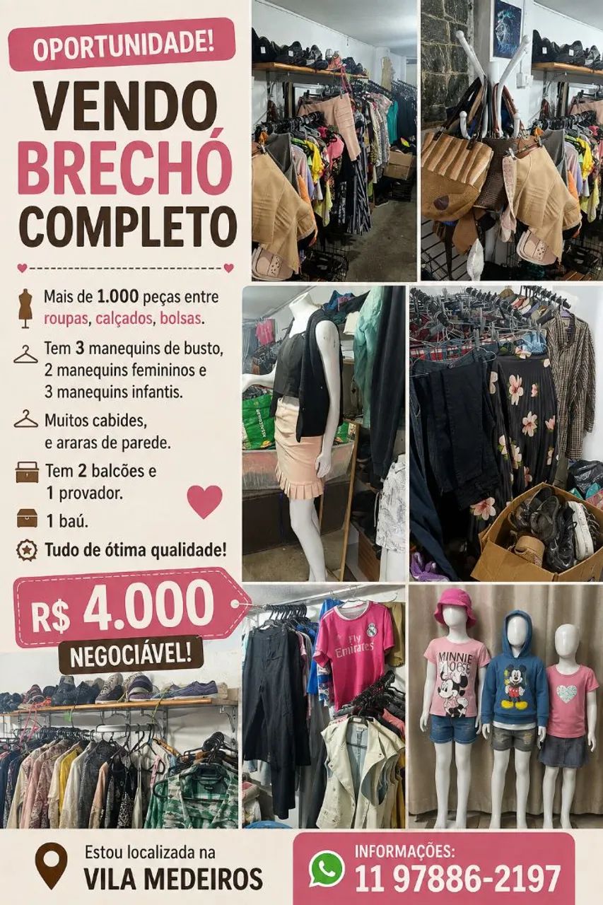 Brechó para venda