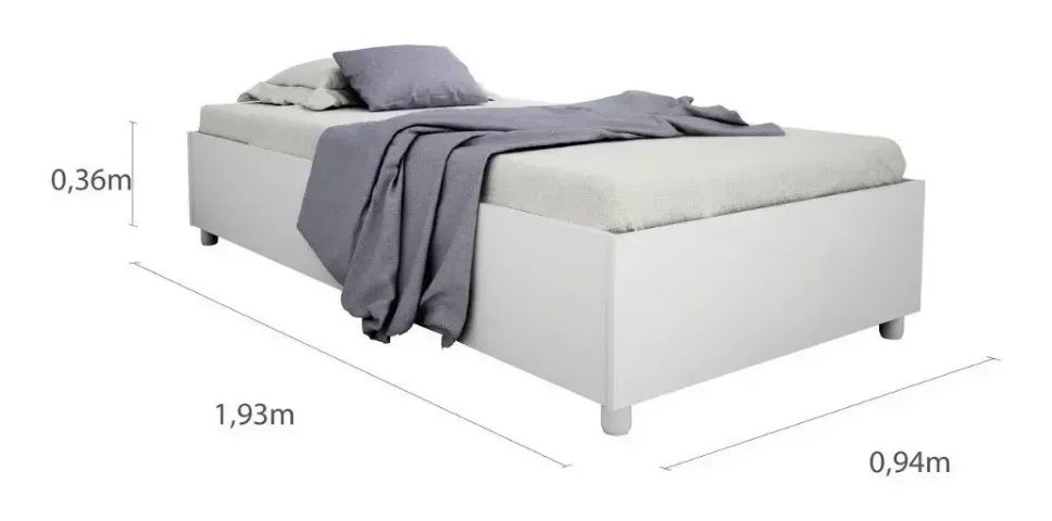 Vendo cama de solteiro com colchão
