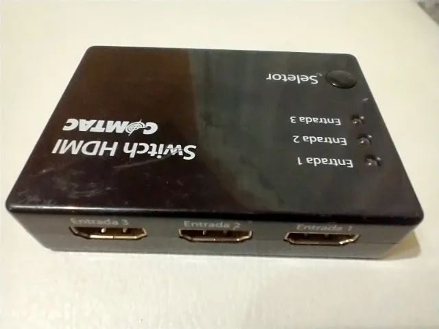 Hub Switch Hdmi Para TV - 3 Entradas 1 Saida - Full Hd Comtac - Conecte com Facilidade - Foto 3