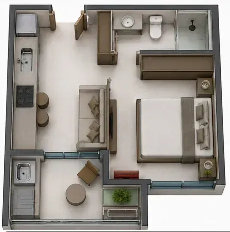 PLANTA 30m²