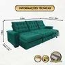 Sofá Grande para Família 2,90m Retrátil - Foto 2