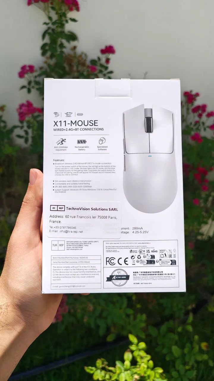 Mouse sem fio ATTACK SHARK X11  - Foto 2
