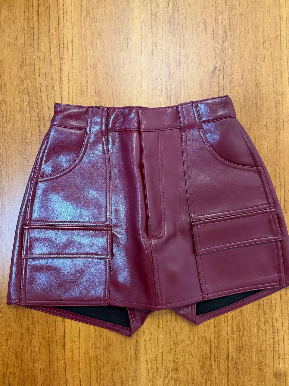 Short saia couro nova renner  - Foto 4
