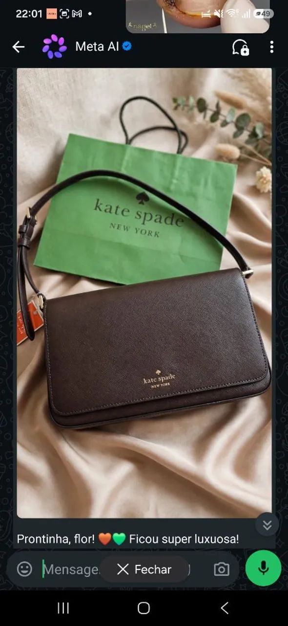 Bolsa Kate Space original lindíssima 