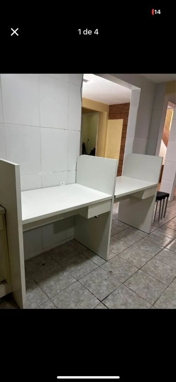 Mesa de escritório cm dois guichê  - Foto 3