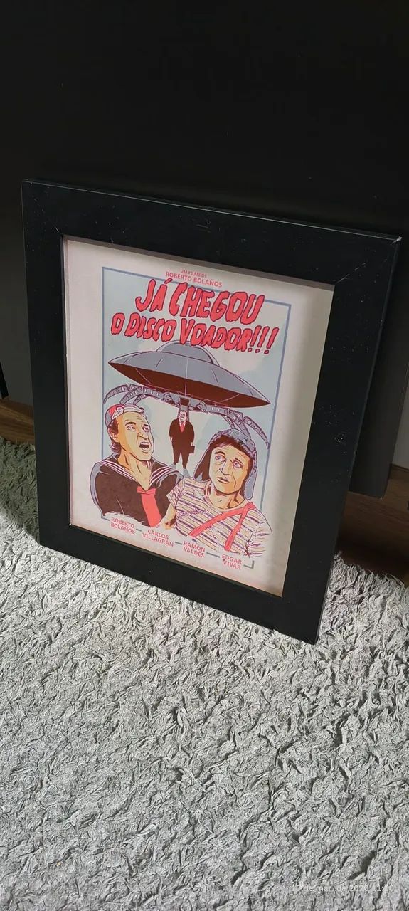 Quadro "Já Chegou o Disco Voador" 
