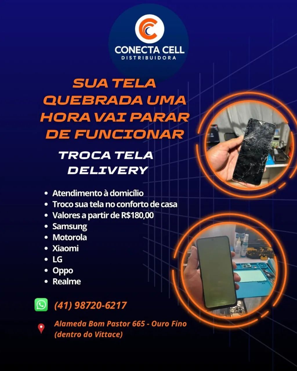 TROCA DE TELA DELIVERY