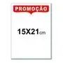 Cartaz placa promoção branco em cartão duplex 15x21cm c/200un
