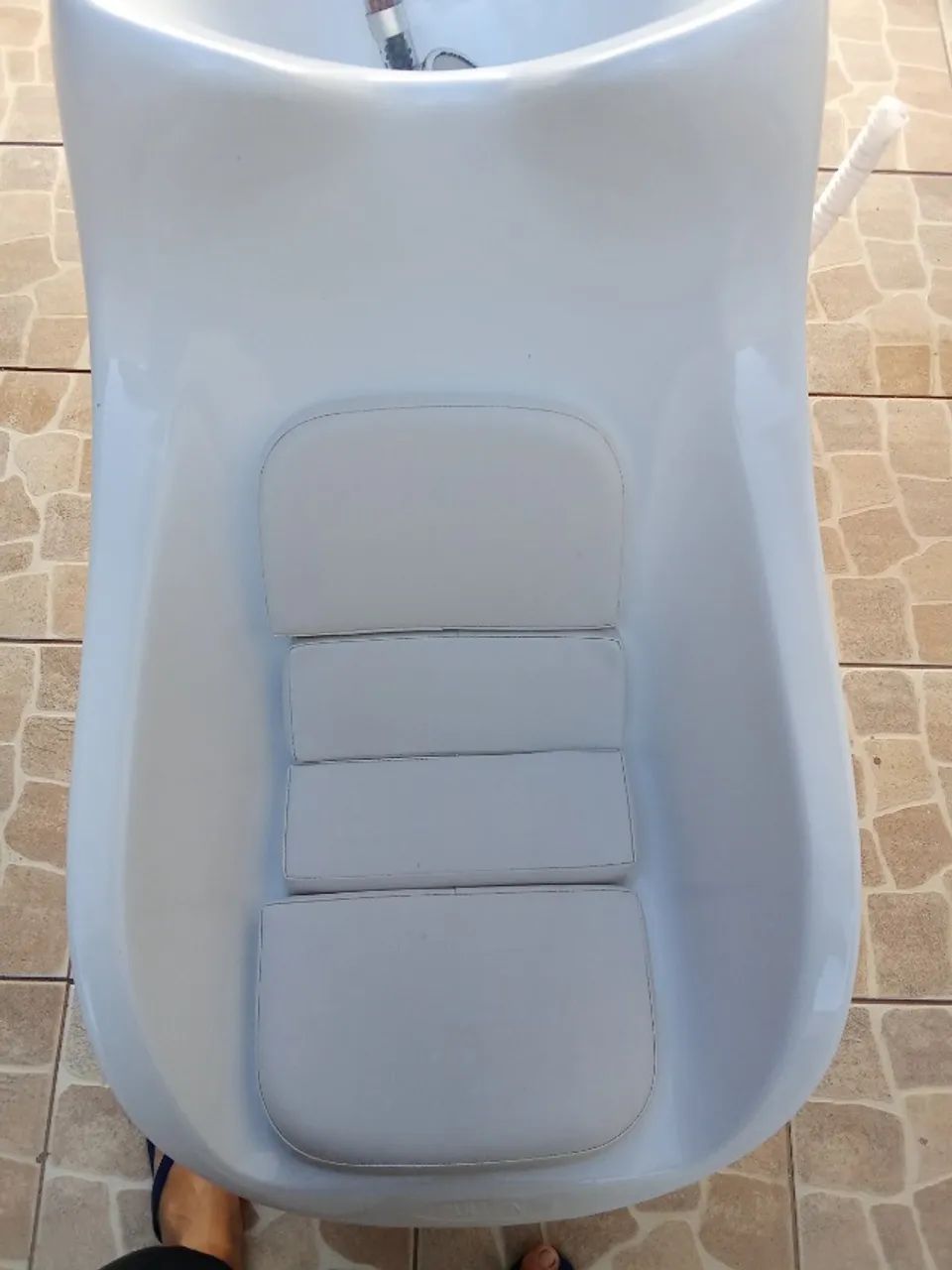 Cadeira Lavatório Italiano - Branco - Foto 3