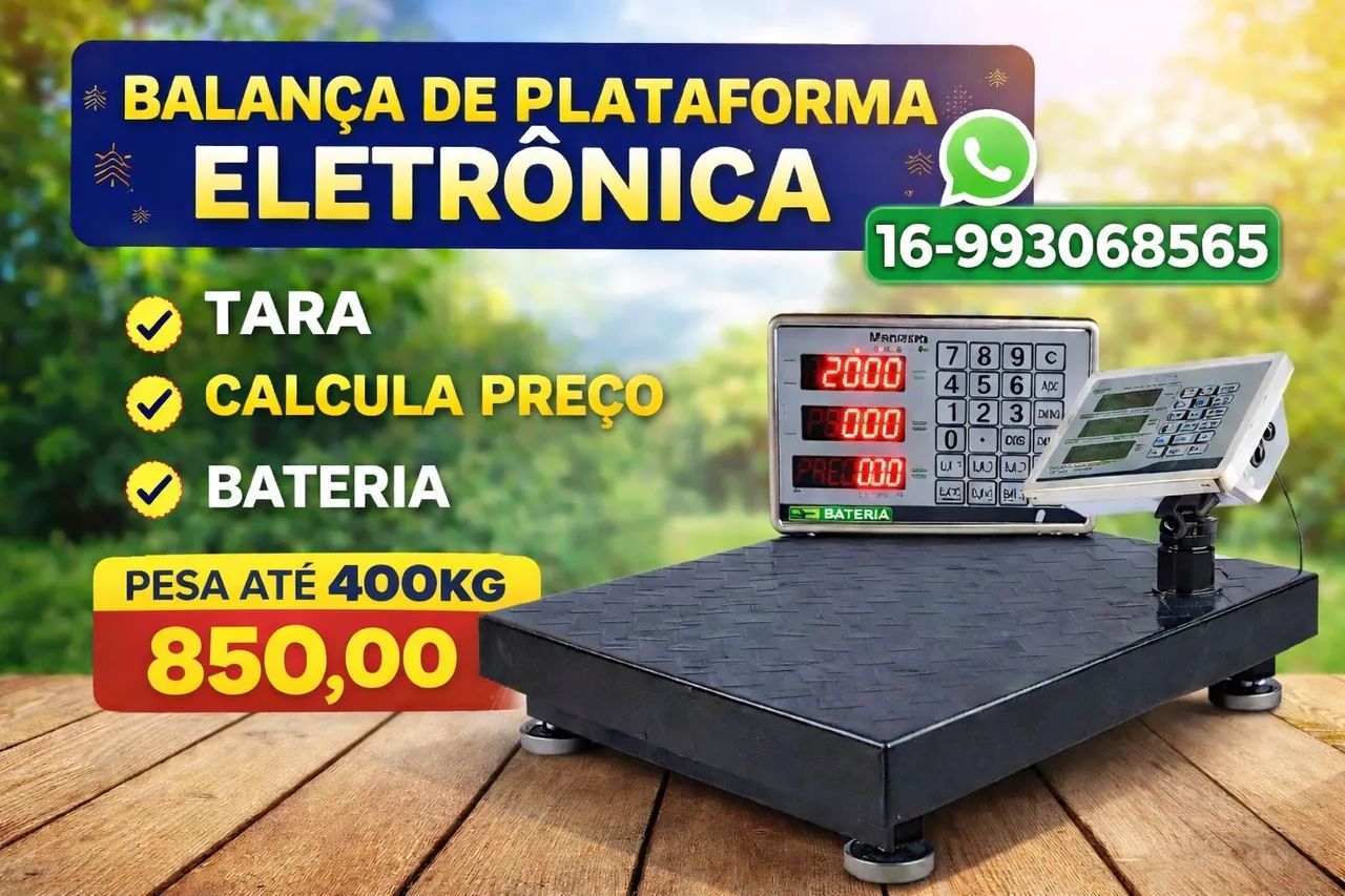 Balança 400kg Ferro velho