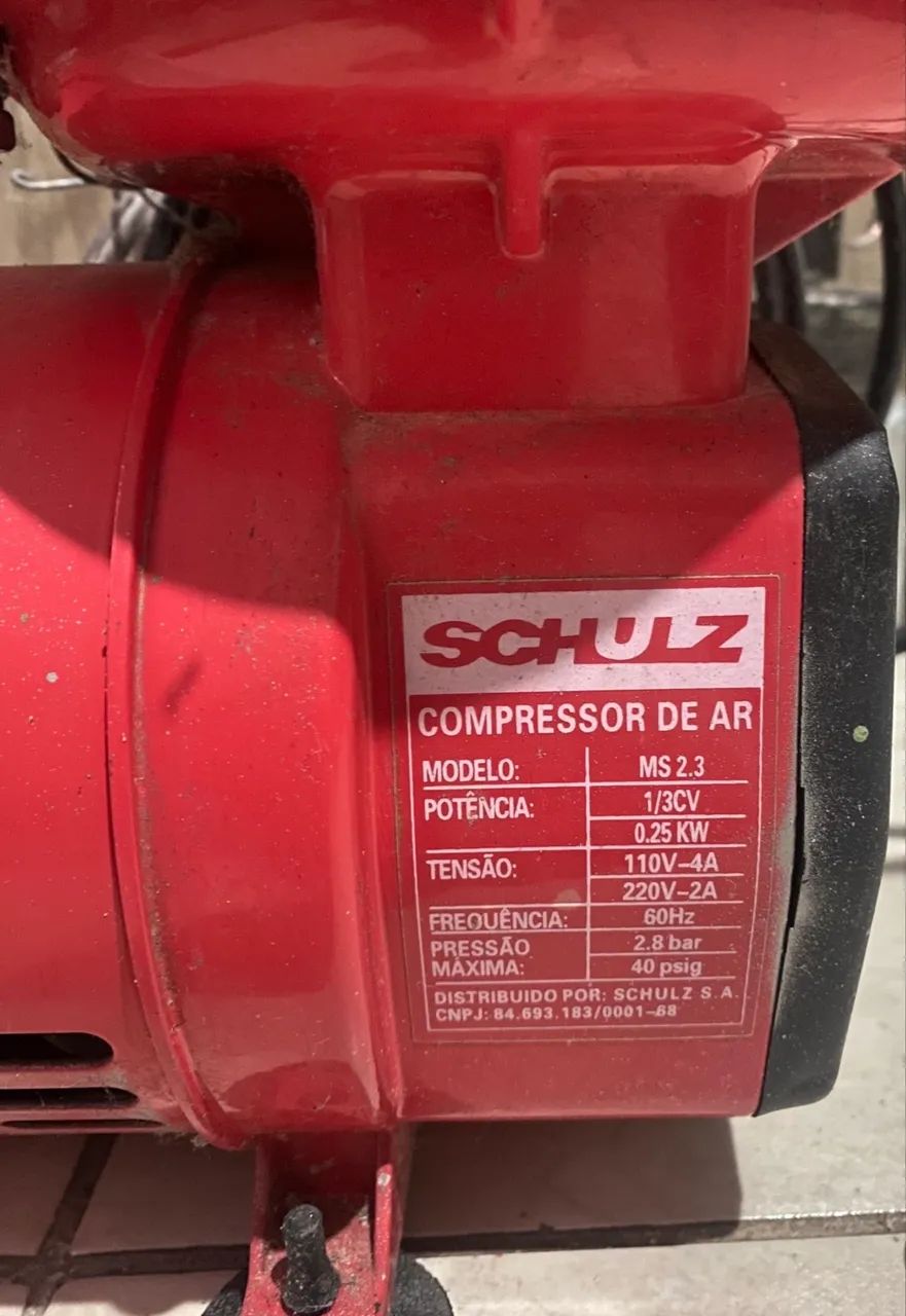 Motocompressor de Ar Portátil Schulz  - Foto 5