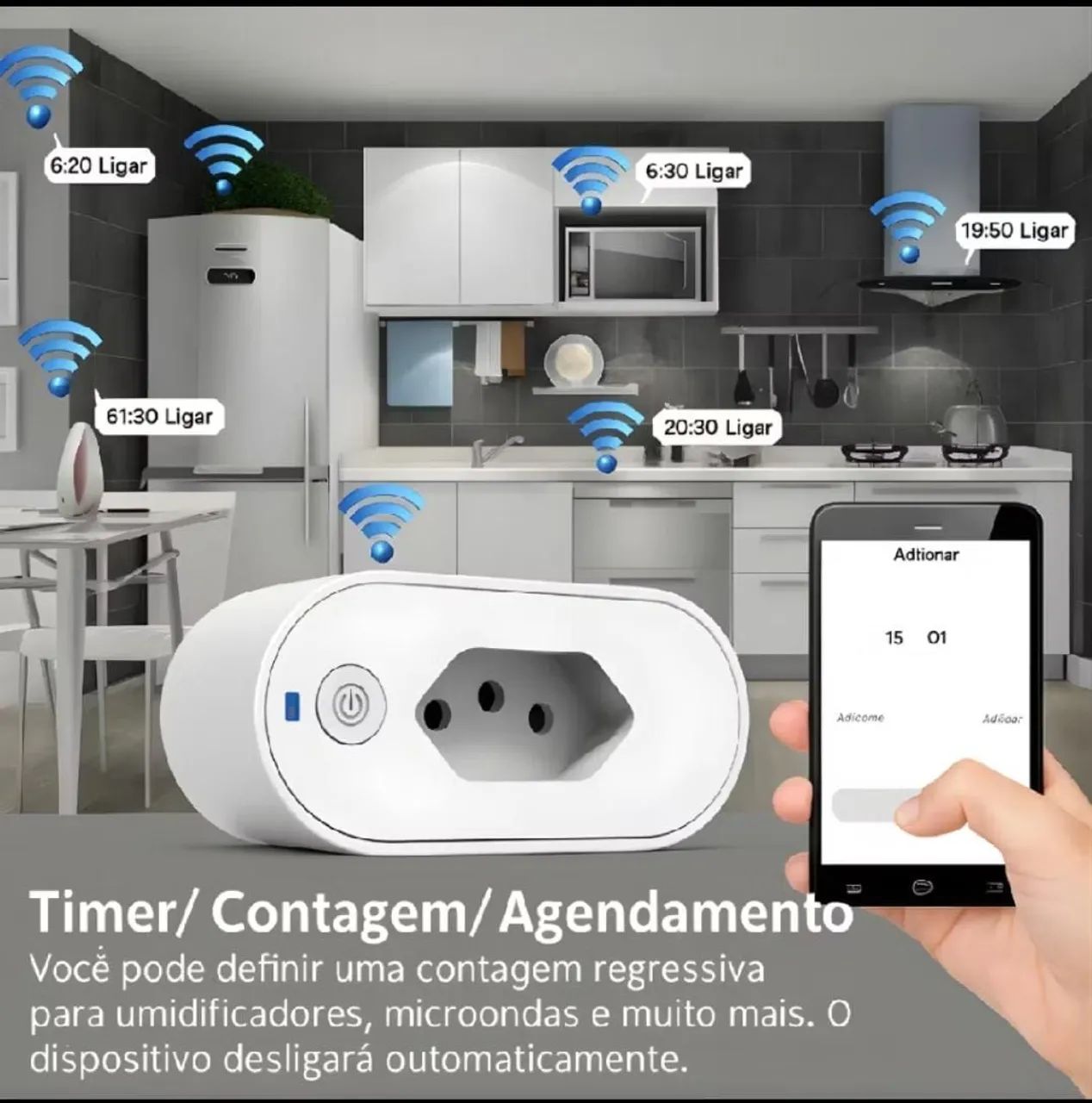 Tonada inteligente smart plug 16A à 20A bivolt  - Foto 3