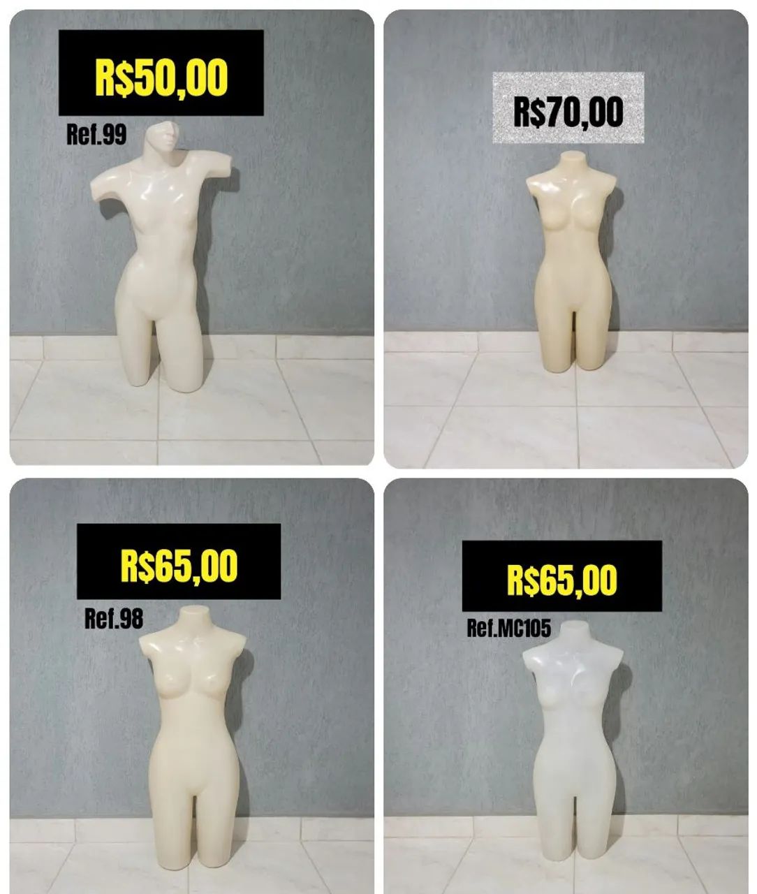 Manequim meio corpo