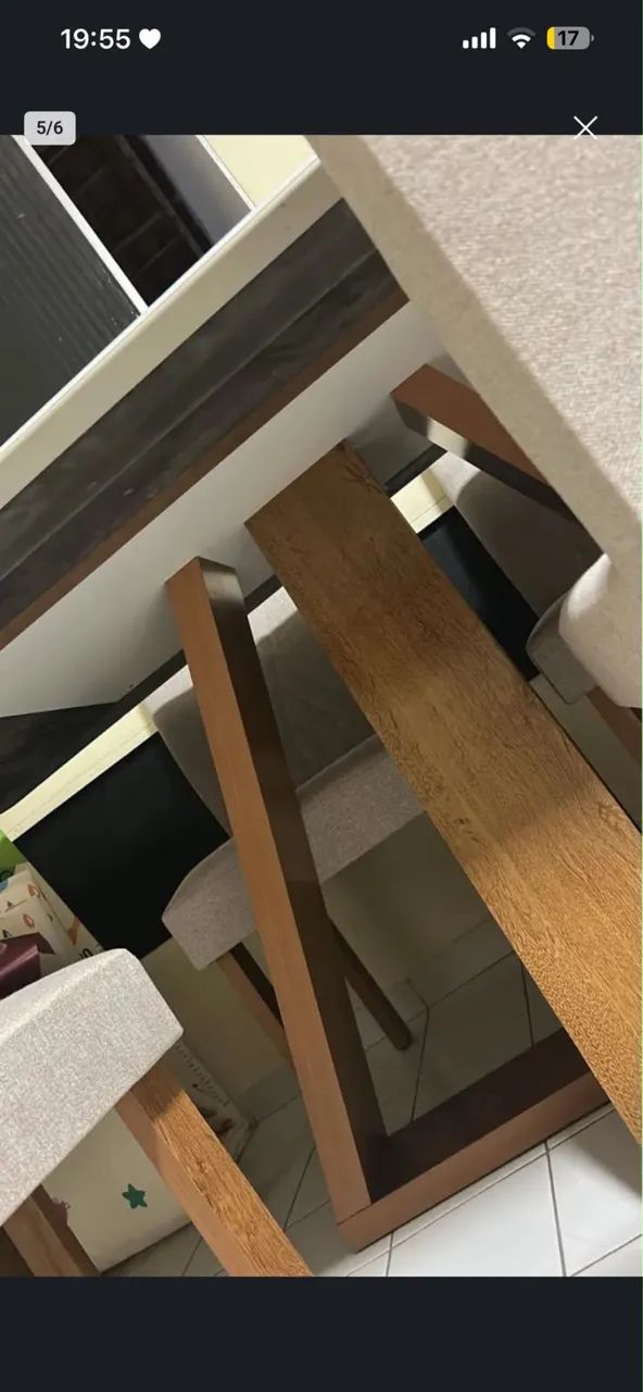 Vendo ou Troco Mesa com Cadeiras - Foto 4