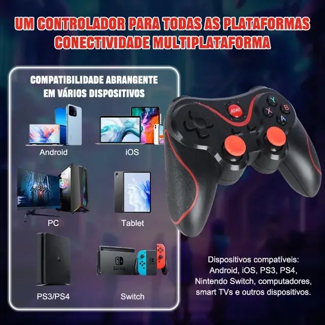 Controle Gamepad Joystick Celular Android Pc Ios Bluetooth - Foto 4