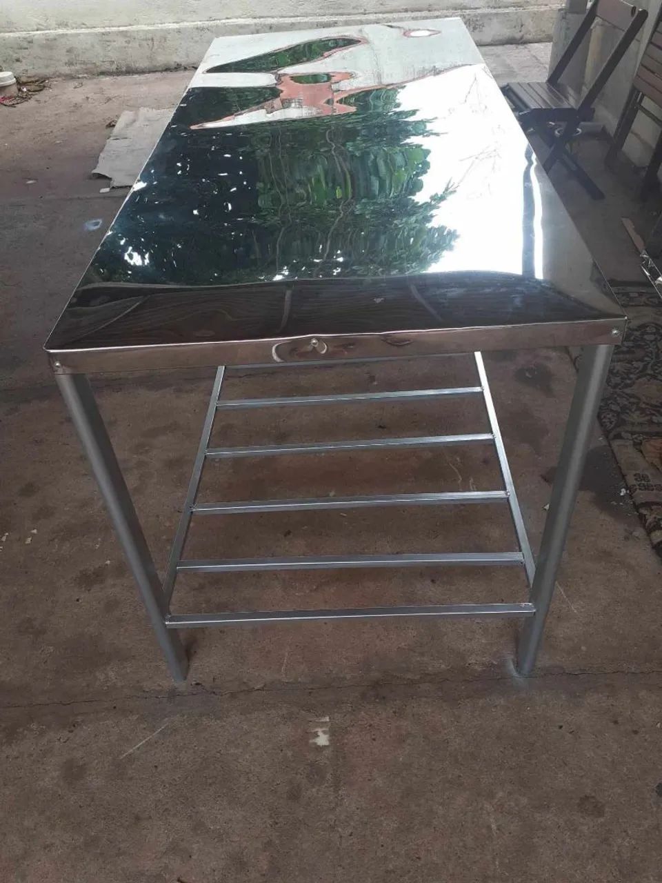Mesa tampo de inox 1.90 X 65 - Foto 2