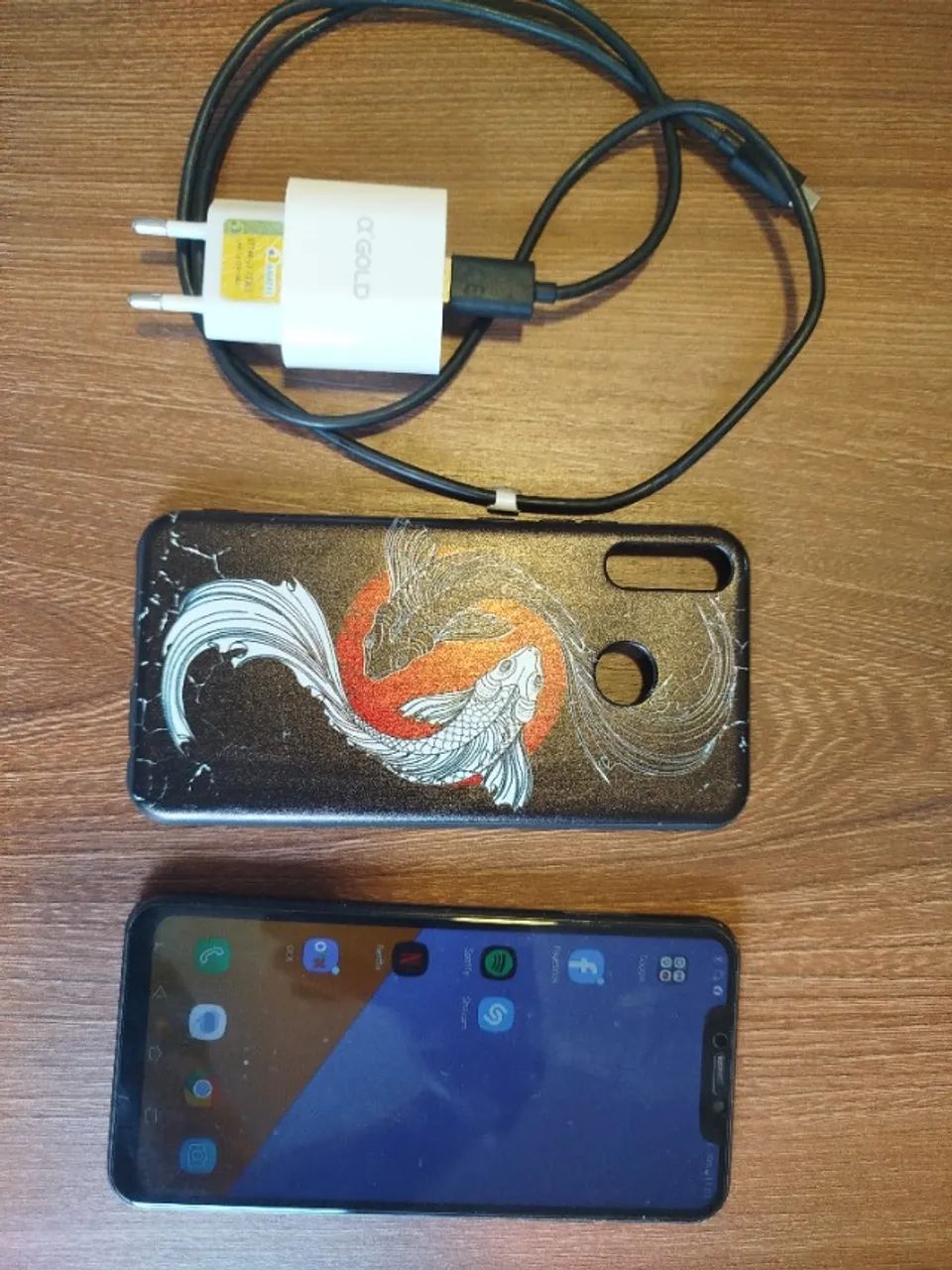 Celular Smartphone Asus ZenFone 5 preto capinha e pelicula protetora lindo