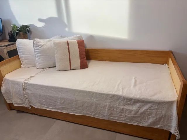 CAMA-SOFÁ COM PALHINHA E COM CAMA INFERIOR TOK STOK - Foto 4