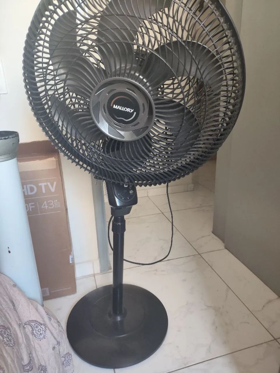 Ventilador Mallory com defeito 