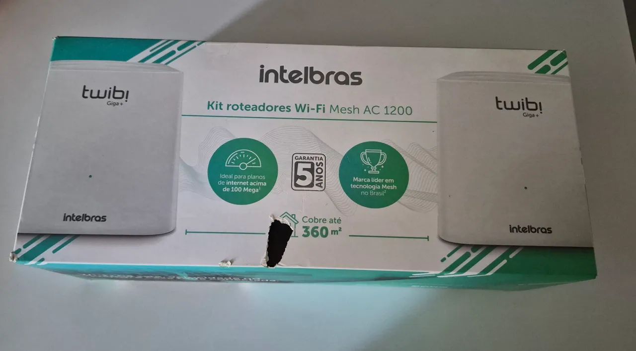 Intelbras Twibi Giga+ kit com 2 roteadores