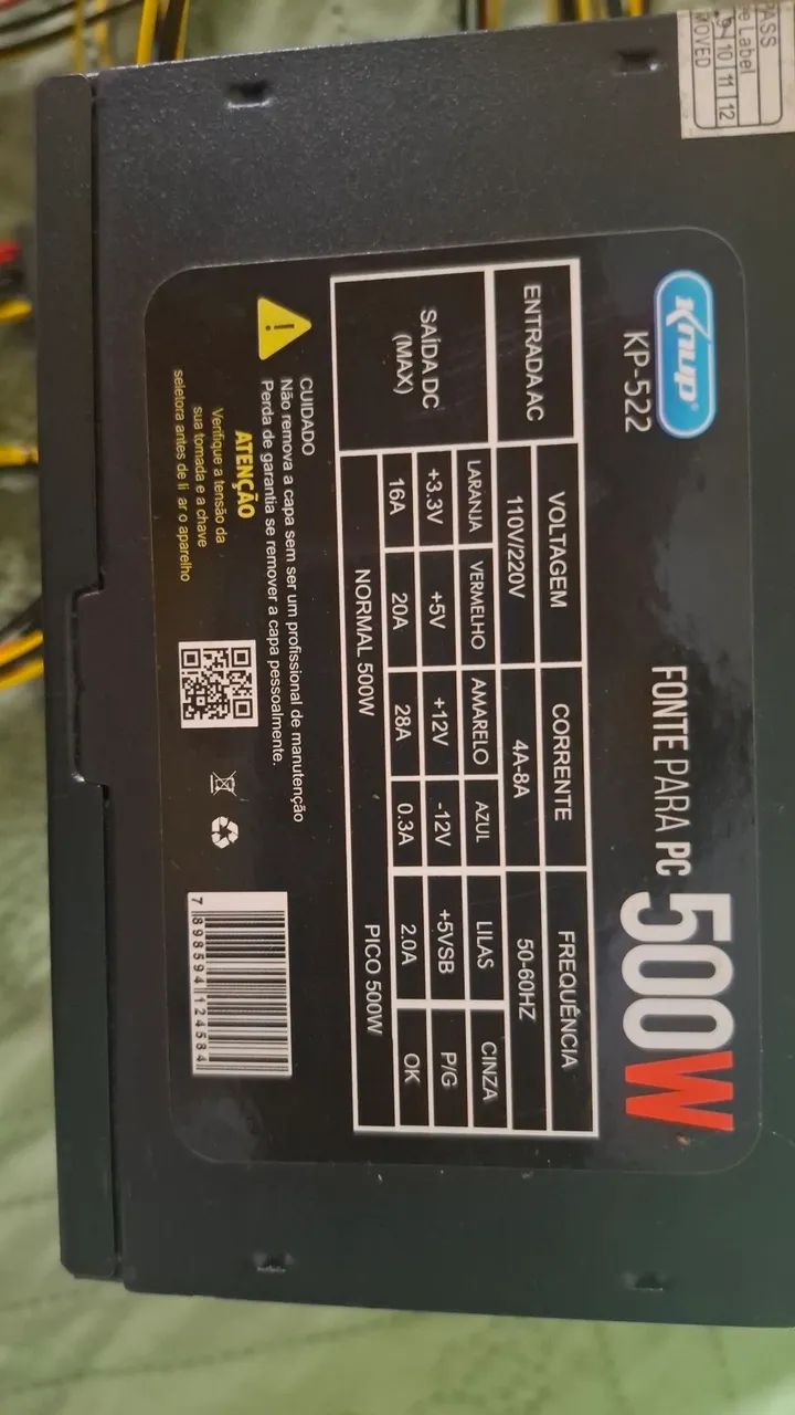 Vendo peças de pc 
