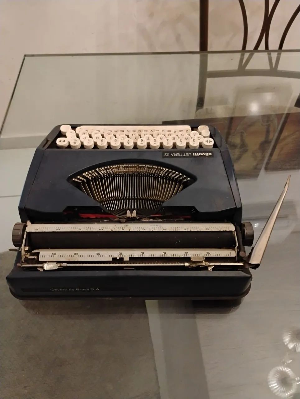 Máquina de escrever olivetti lettera 82 reliquia - Foto 2