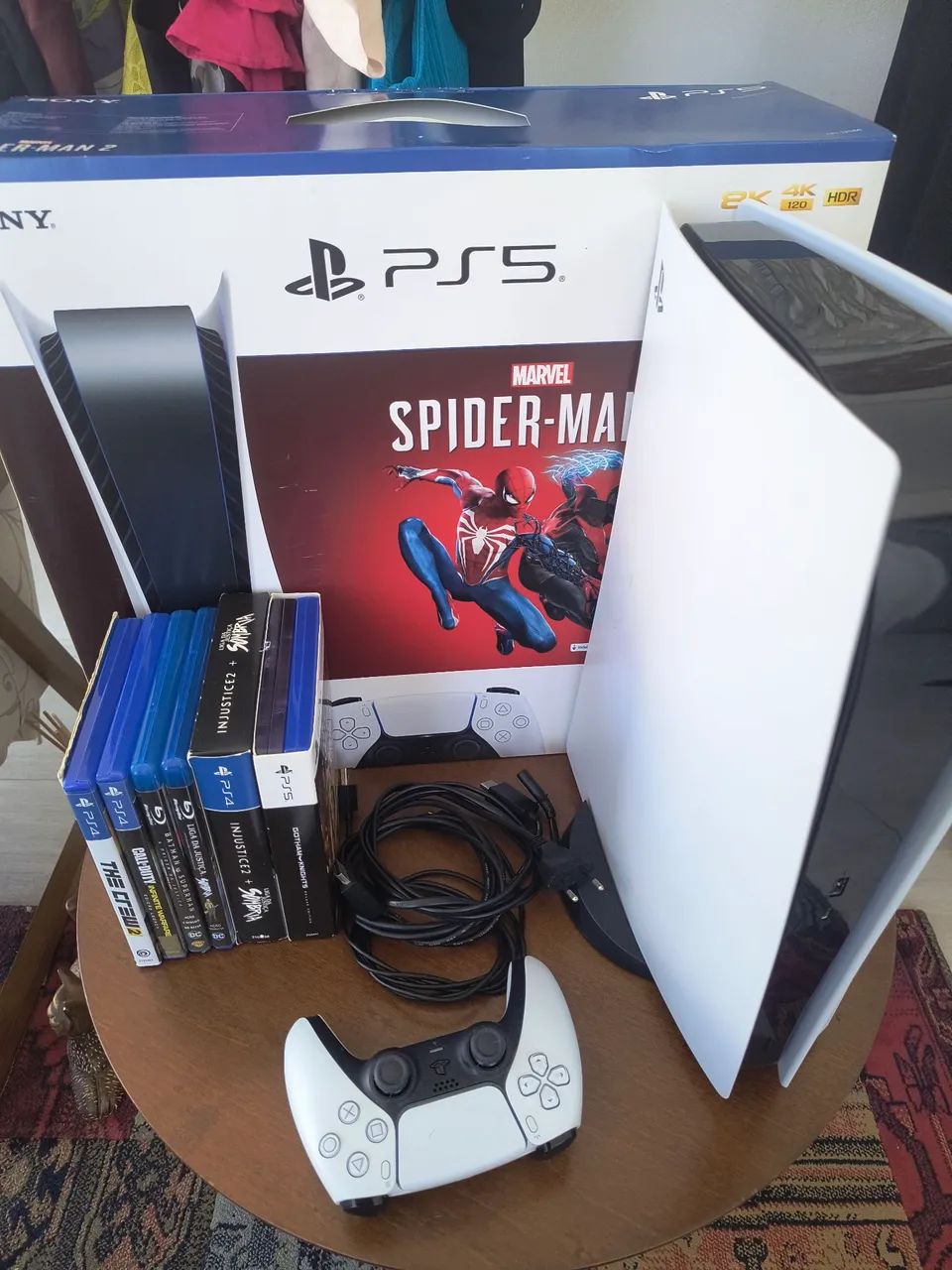 PS5 mídia digital, 1 controle, jogos e caixa. - Foto 2