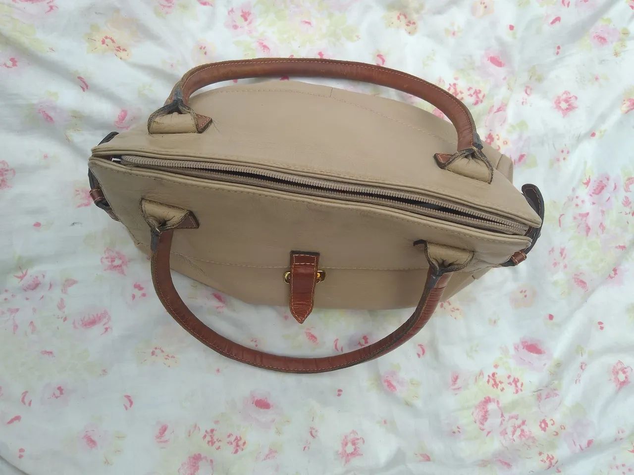 Bolsa de couro matiz 