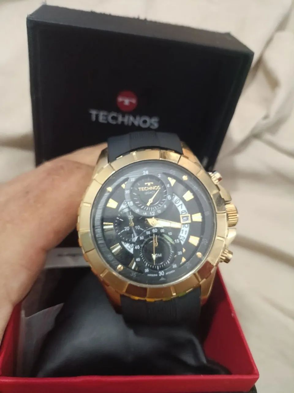 Relógio technos legacy dourado - Foto 2