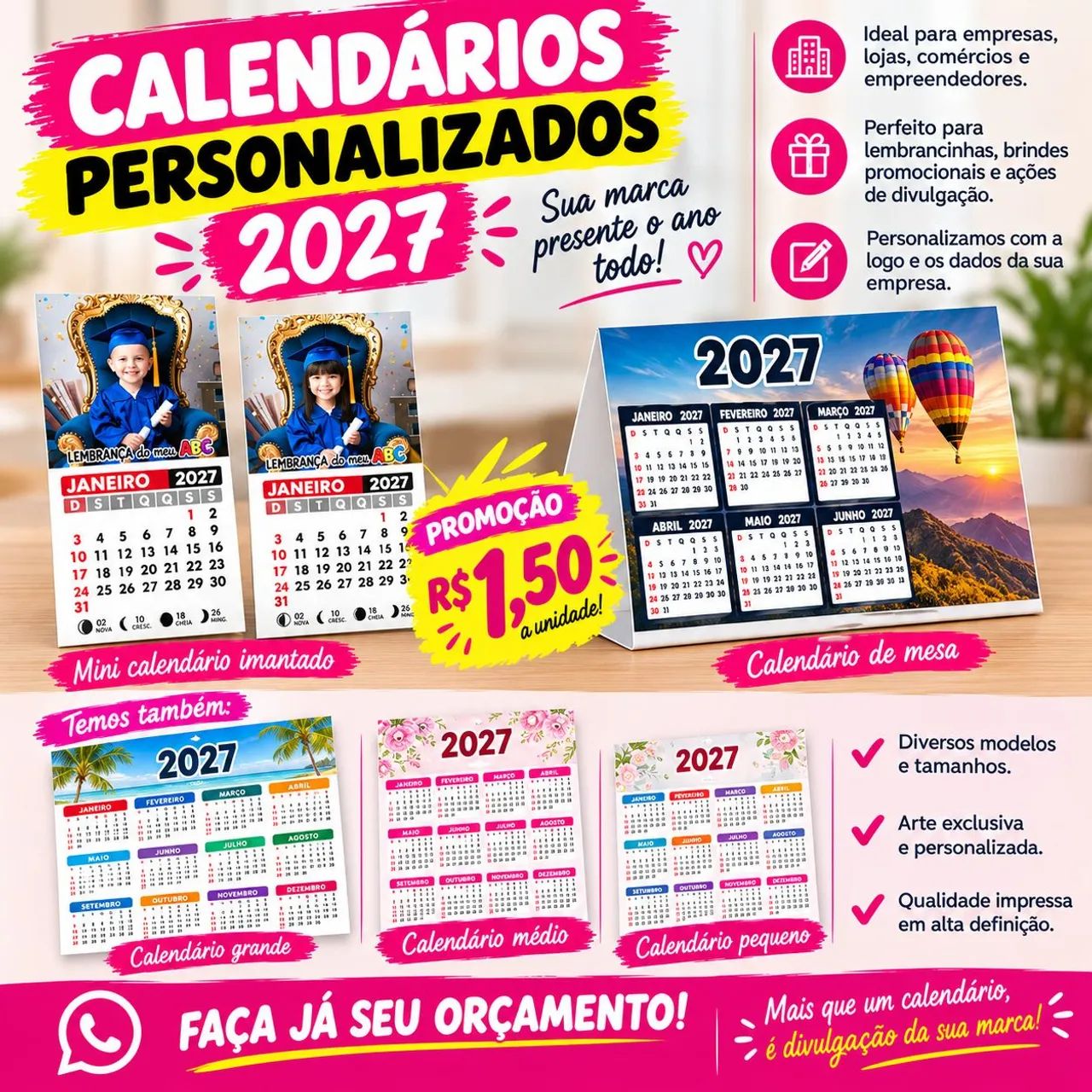 Promoção calendário 2027