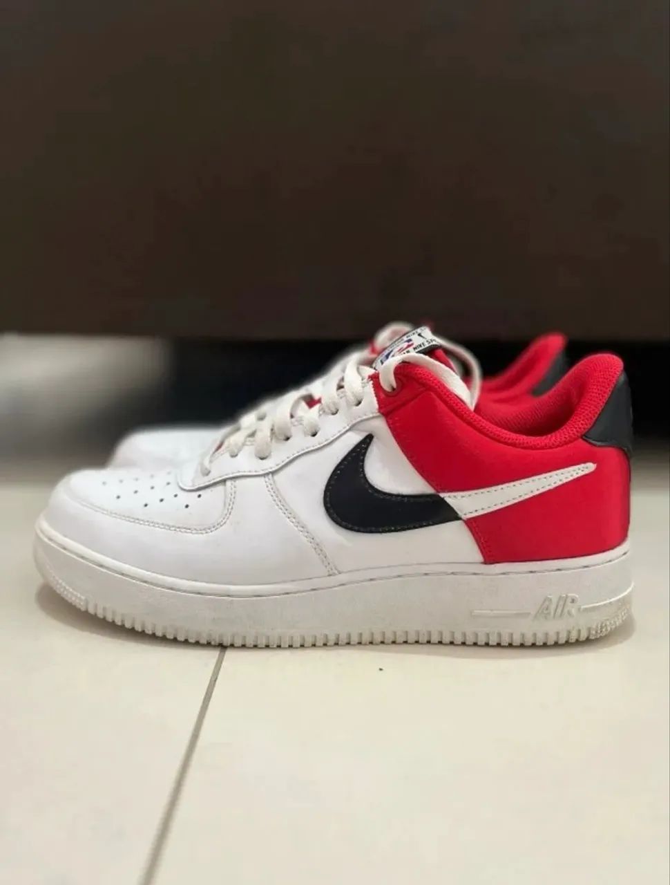 Nike Air Force 1 '07 LV8 NBA White Red - Foto 2