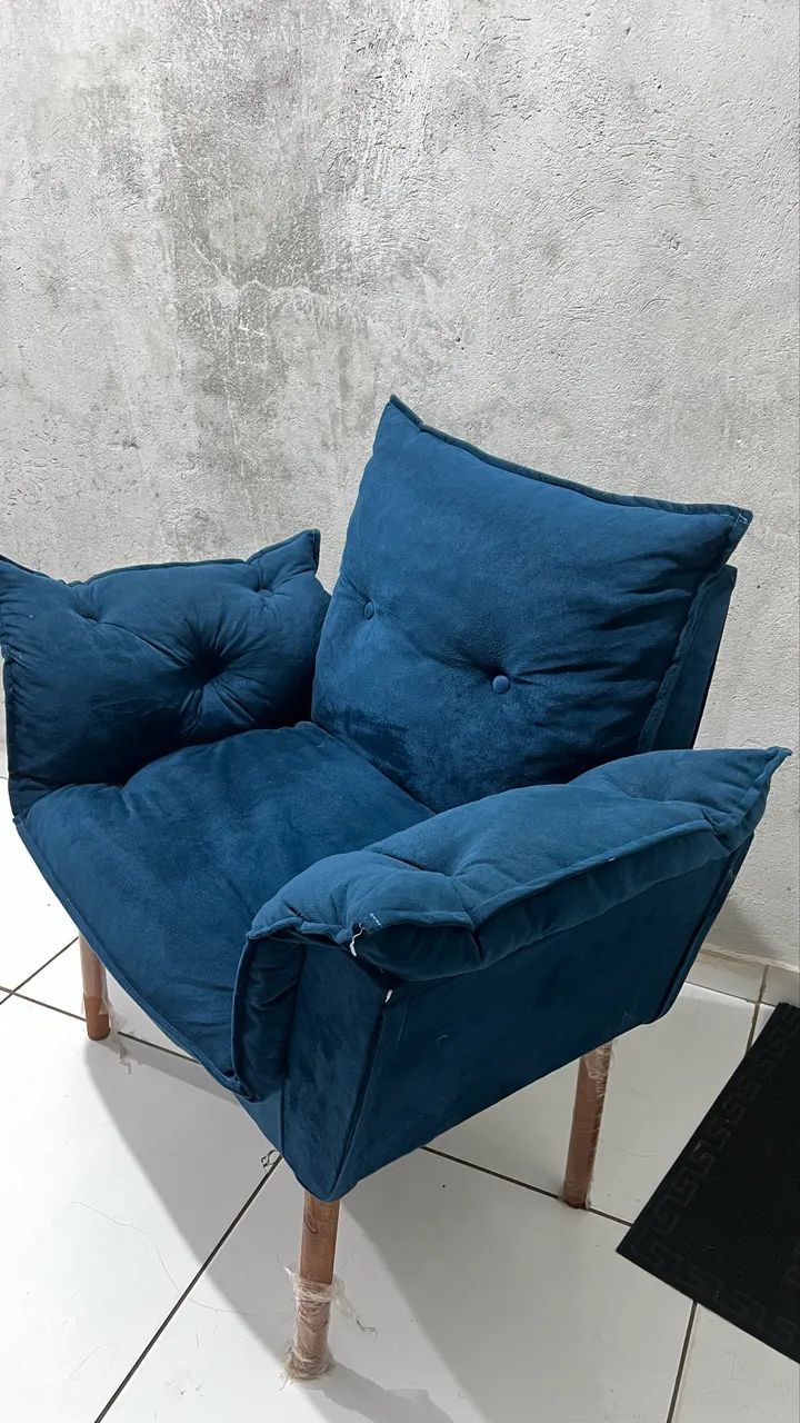 2 Poltronas opala de suede (valor unid.) - Foto 3