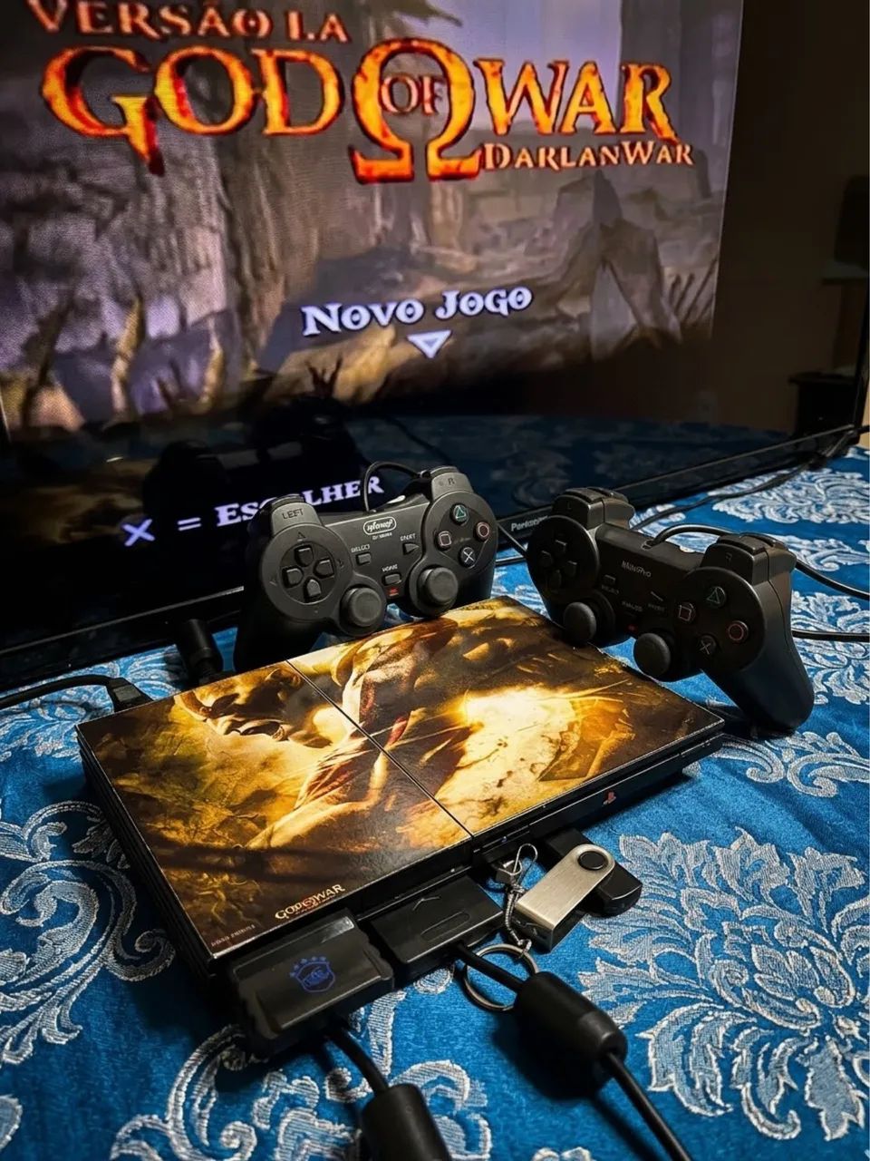 Ps2 completo com Diversos jogos e 2 Controles - Foto 4