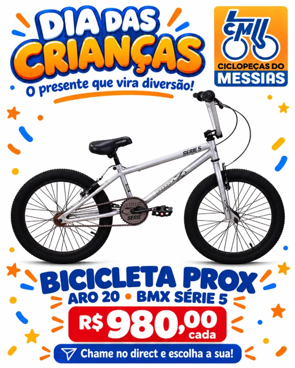 Bicicleta infantil bmx aro 20 pro X reforçada - Ciclismo