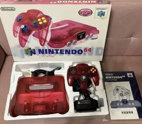 Nintendo 64 clear red 