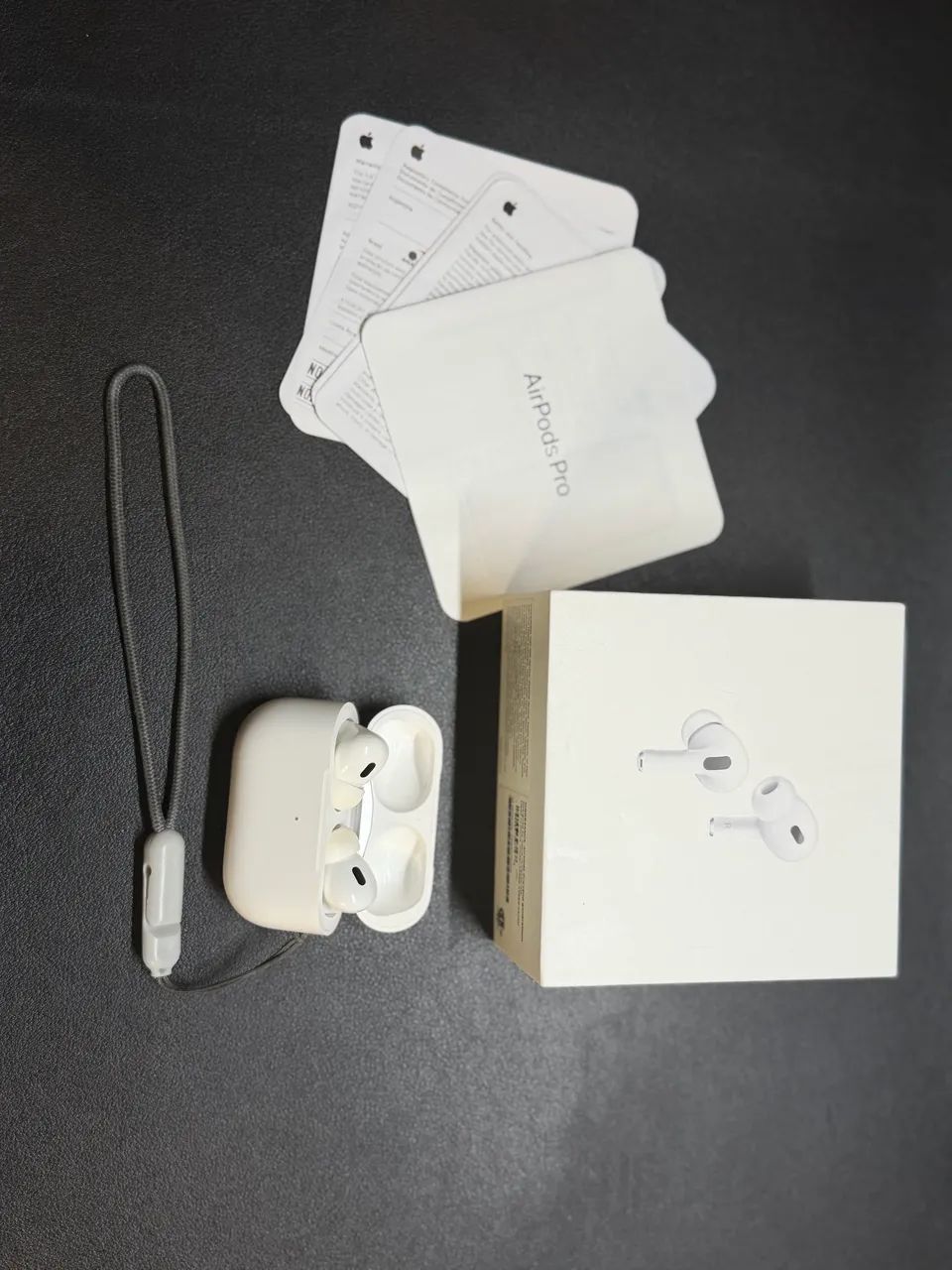 airpods pro 2ª geração original c/ caixa e acessórios - Fones de