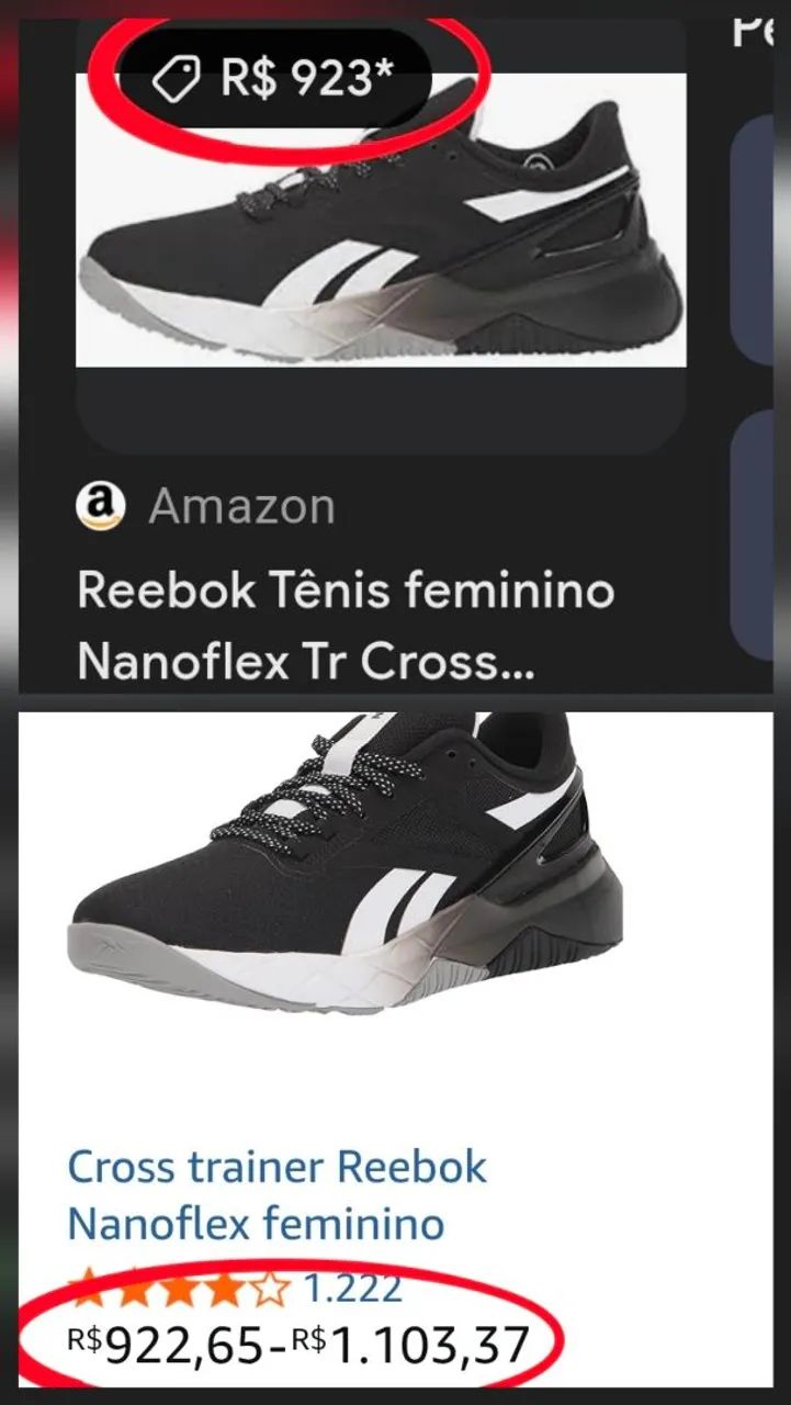 なお　 Tênis Reebok Nanoflex Tr Cross Trainer Comfort Footbed by