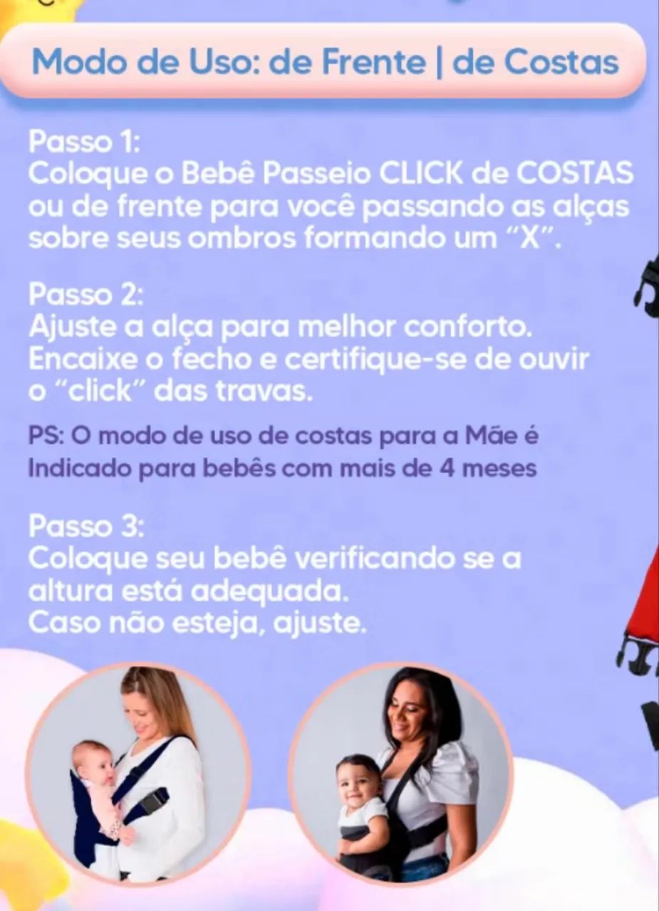 Canguru para bebê  - Foto 3