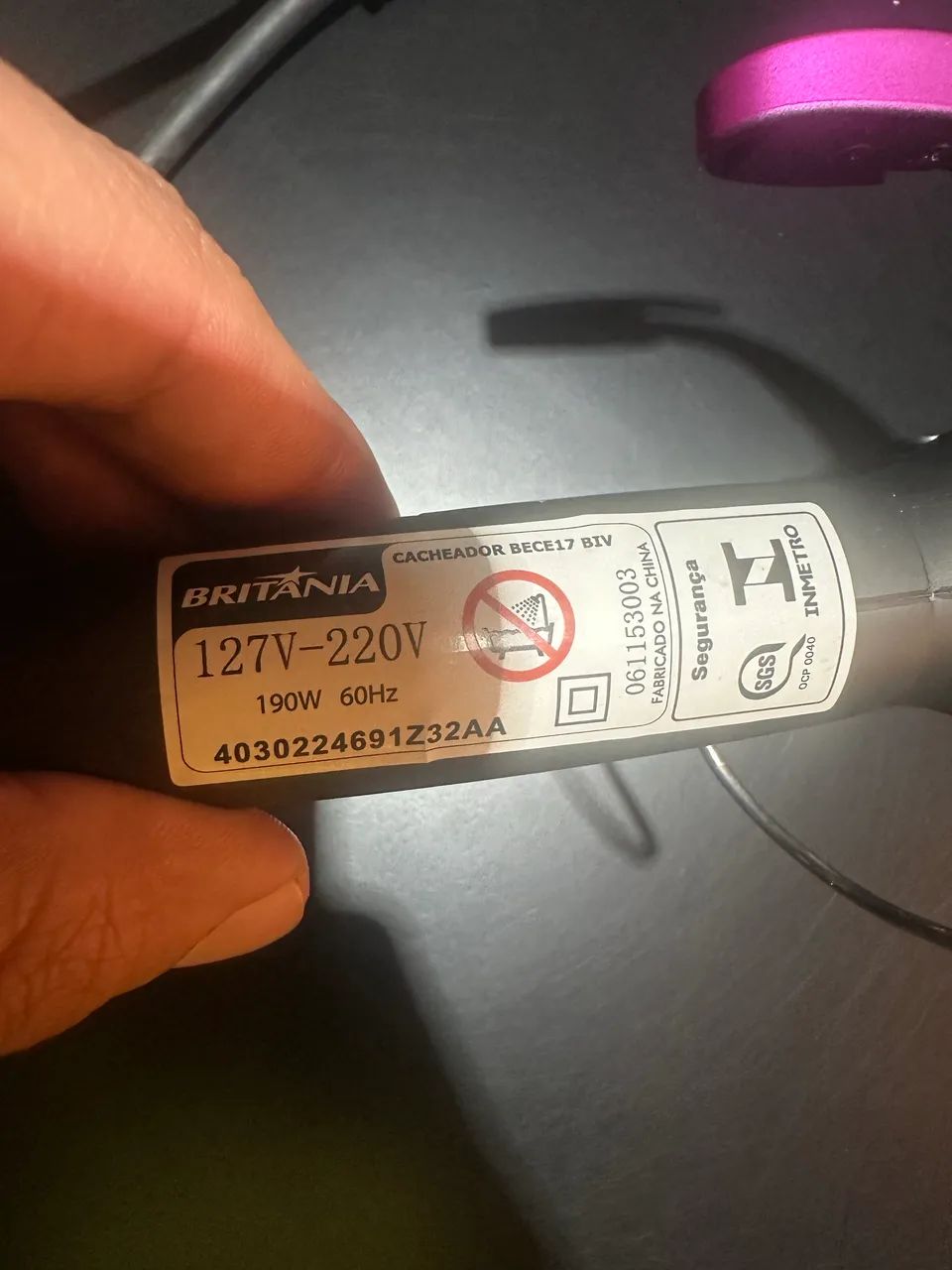 Cacheador de Cabelo Britânia BEC17 Bivolt Novo - Foto 4