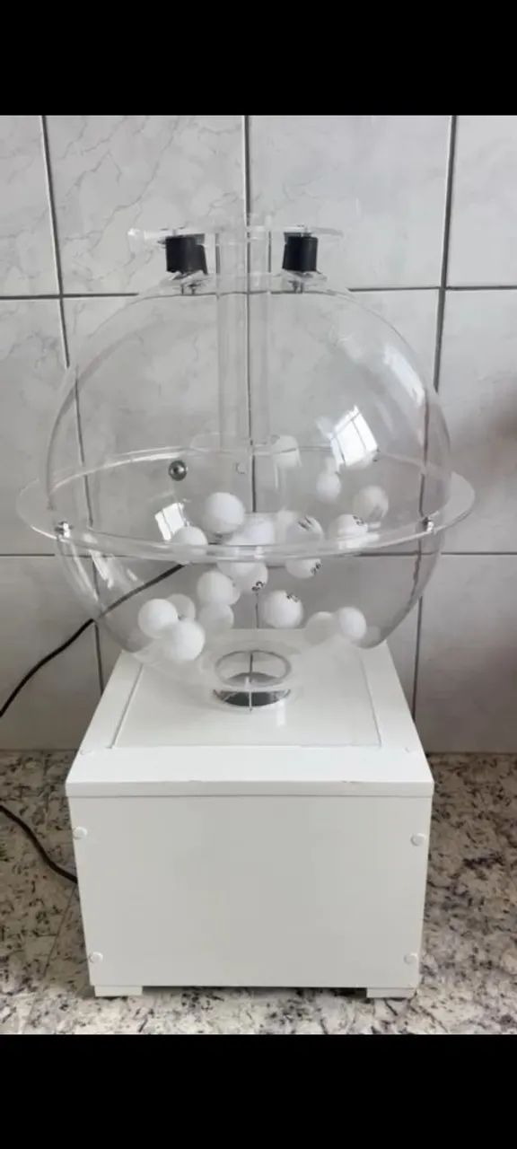 Globo sorteadora de bingo 1 saída 