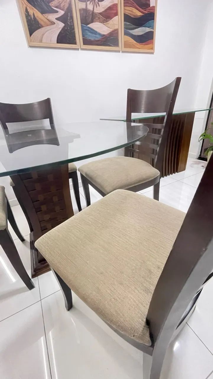 Conjunto Mesa + Cadeiras + Aparador - Foto 2