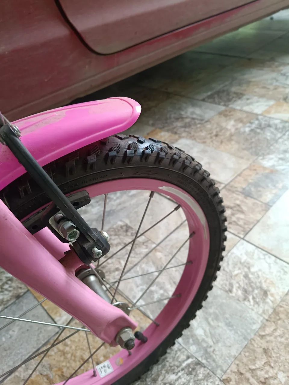 Bicicleta aro 16 rosa - Foto 4